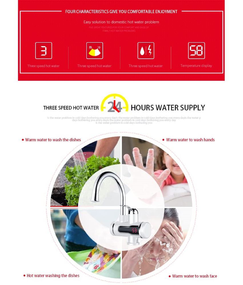 funloof 15 Ltr Instant Water Geyser Storage Geysers white Price in