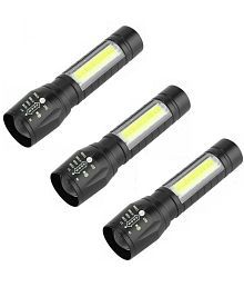 RTB - 10W Rechargeable Flashlight Torch ( Pack of 3 )