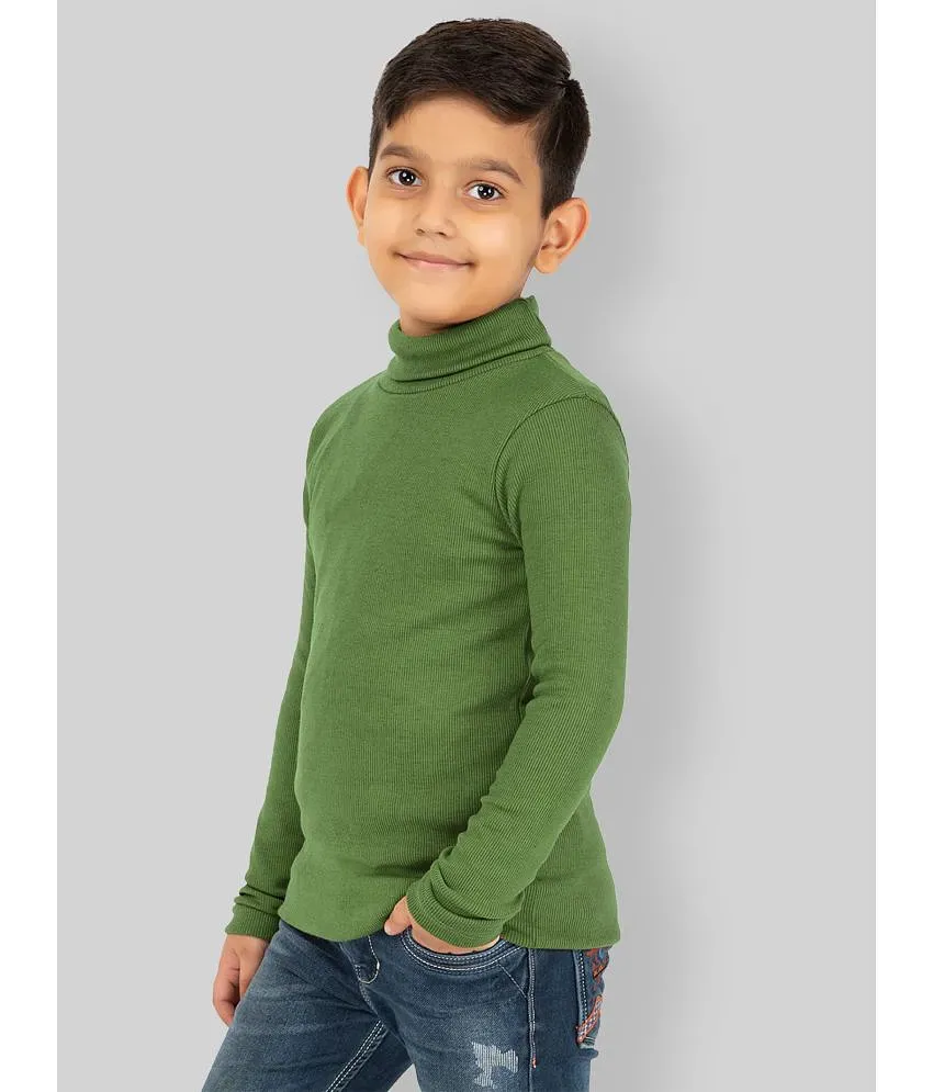 YHA Green Woollen Blend Boy s Pullover Sweaters Pack of 1