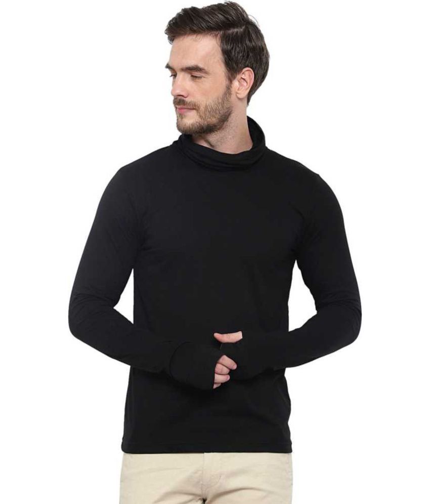     			Glito - Black Cotton Blend Regular Fit Men's T-Shirt ( Pack of 1 )