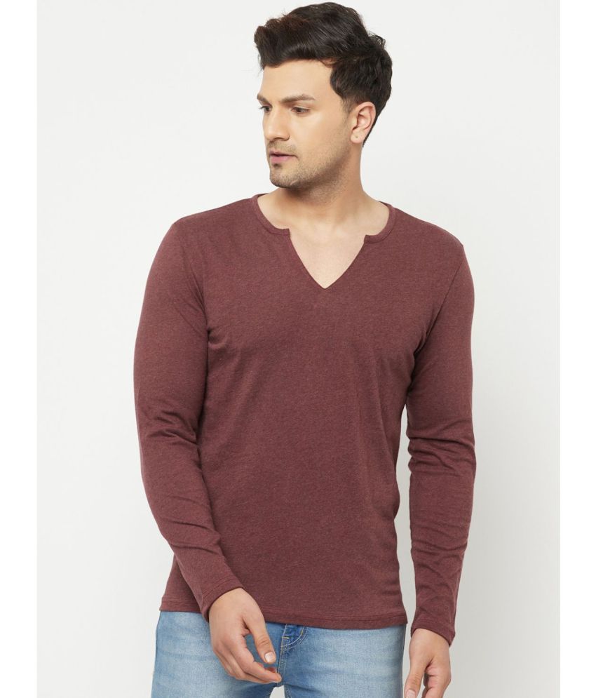     			Glito - Brown Cotton Blend Regular Fit Men's T-Shirt ( Pack of 1 )