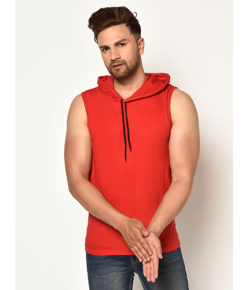     			Glito - Red Cotton Blend Regular Fit Men's T-Shirt ( Pack of 1 )