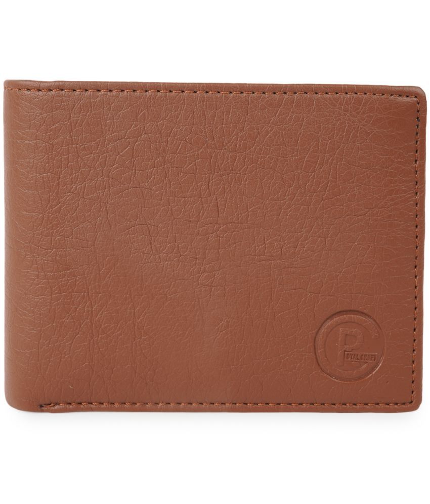     			Royal Craft - Tan PU Men's Regular Wallet ( Pack of 1 )