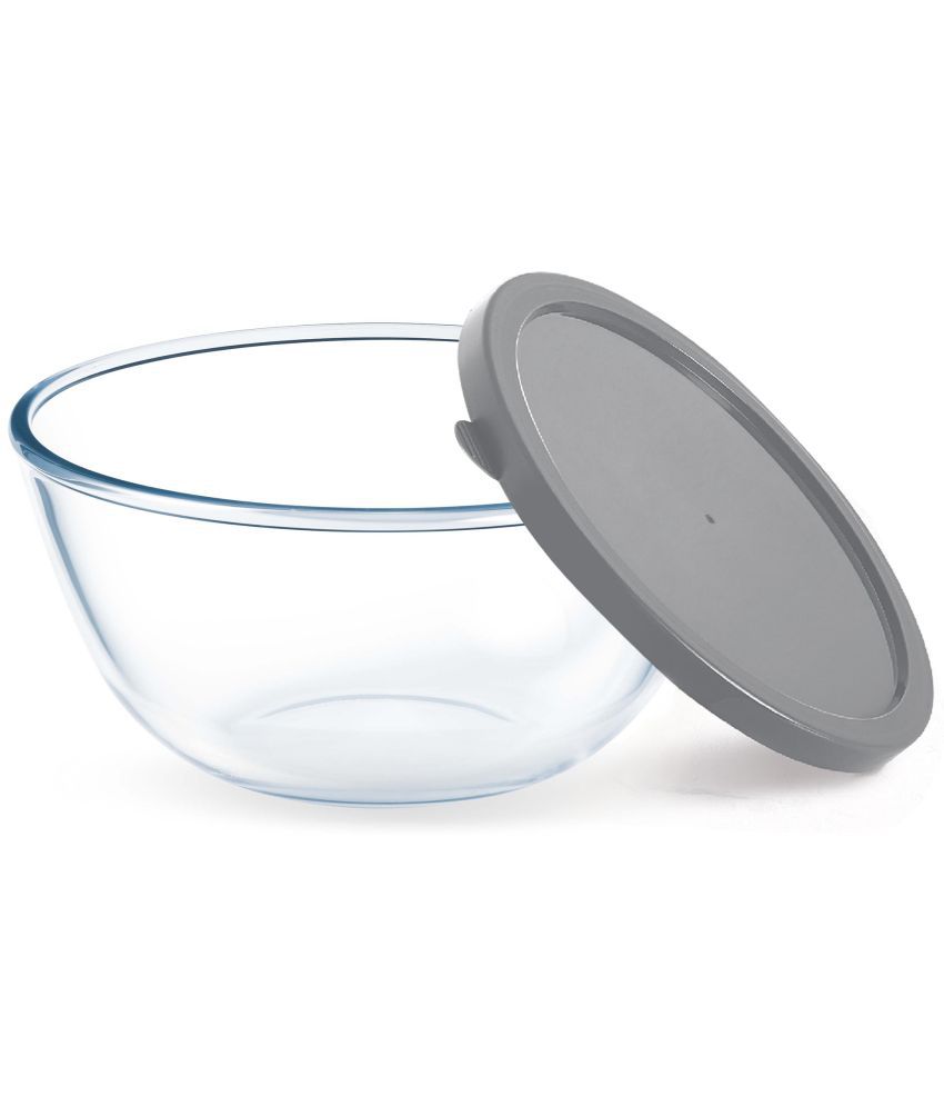     			Treo By Milton 2700 Ovensafe Mixing Borosilicate Glass Bowl with Quick Lid, 1 Piece, 2800 ml, Transparent | Microwave Safe | OTG Safe | Freezer Safe | Dishwasher Safe