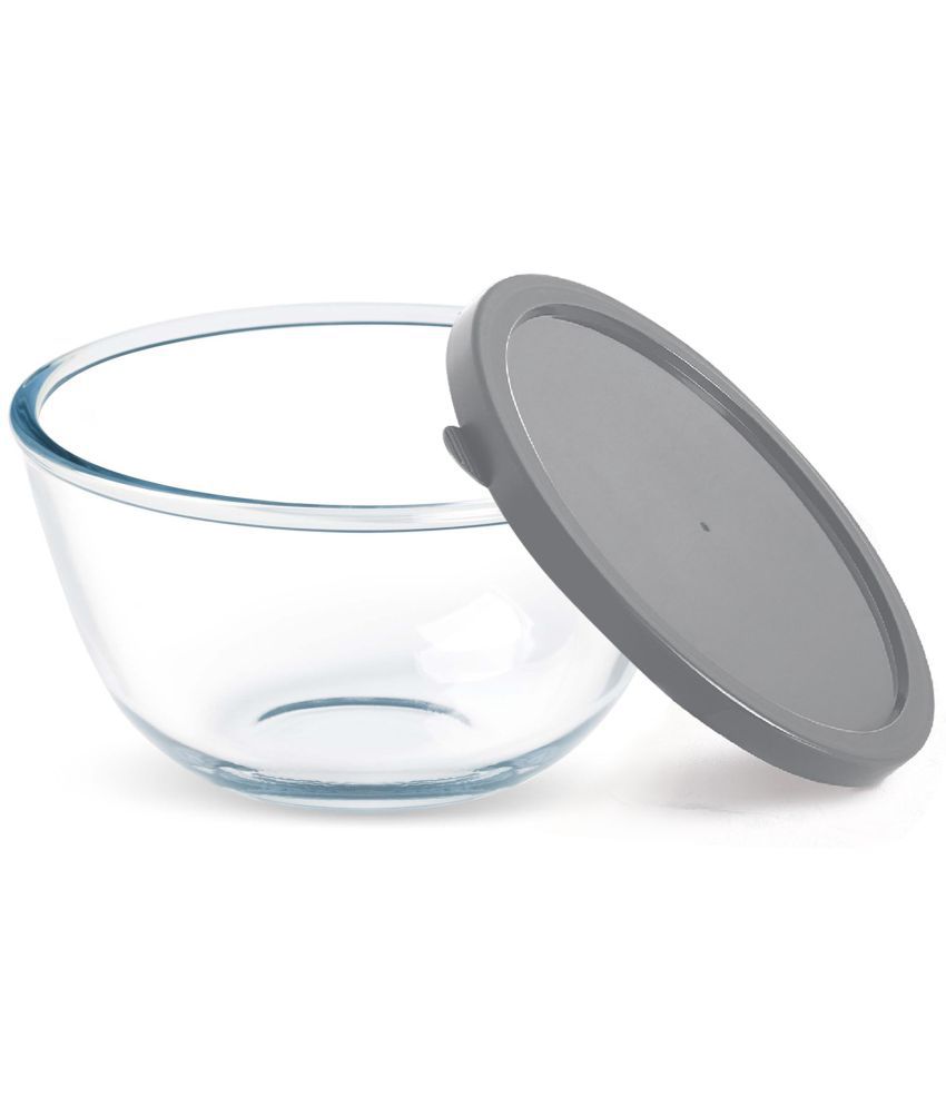     			Treo By Milton 750 Ovensafe Mixing Borosilicate Glass Bowl with Quick Lid, 1 Piece, 760 ml, Transparent | Microwave Safe | OTG Safe | Freezer Safe | Dishwasher Safe