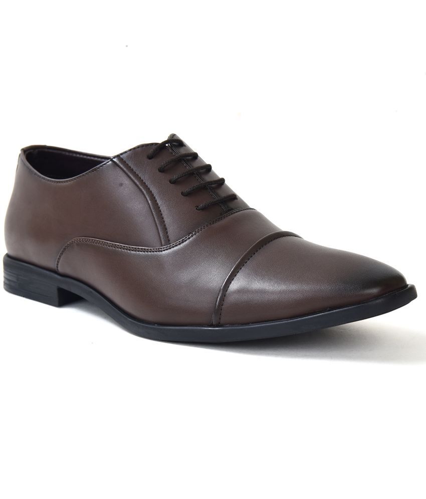     			Ajanta - Brown Men's Oxford Formal Shoes