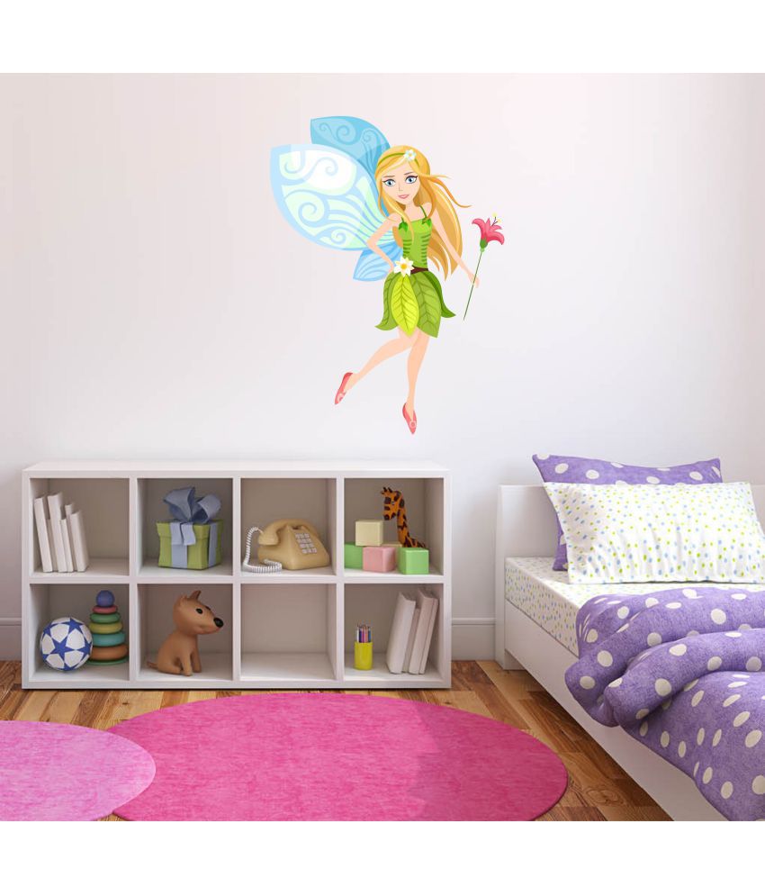     			Asmi Collection Modern Fairy Angel Wall Sticker ( 85 x 60 cms )