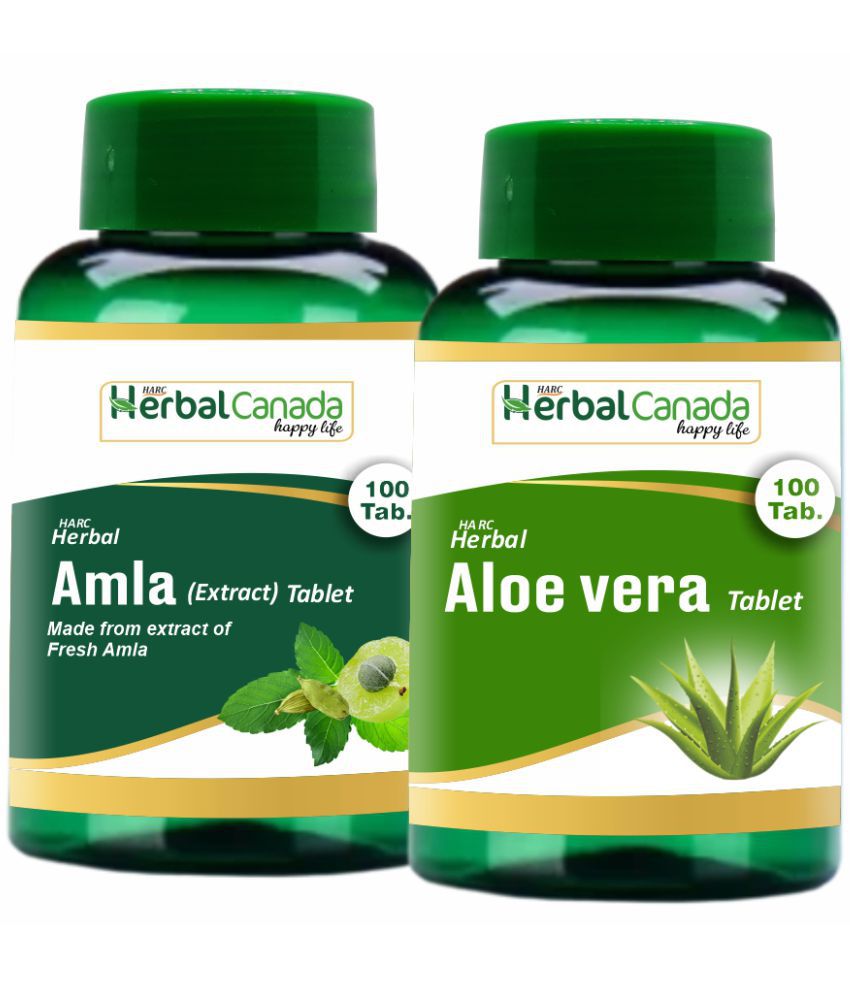     			Herbal Canada Amla(100Tab) + Aloe vera(100Tab) Tablet 200 no.s Pack Of 2