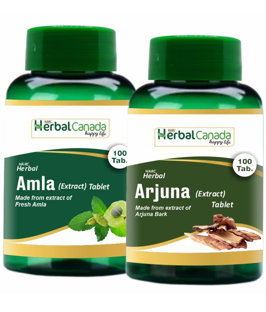    			Herbal Canada Amla (100Tab) + Arjuna(100Tab) Tablet 200 no.s Pack Of 2