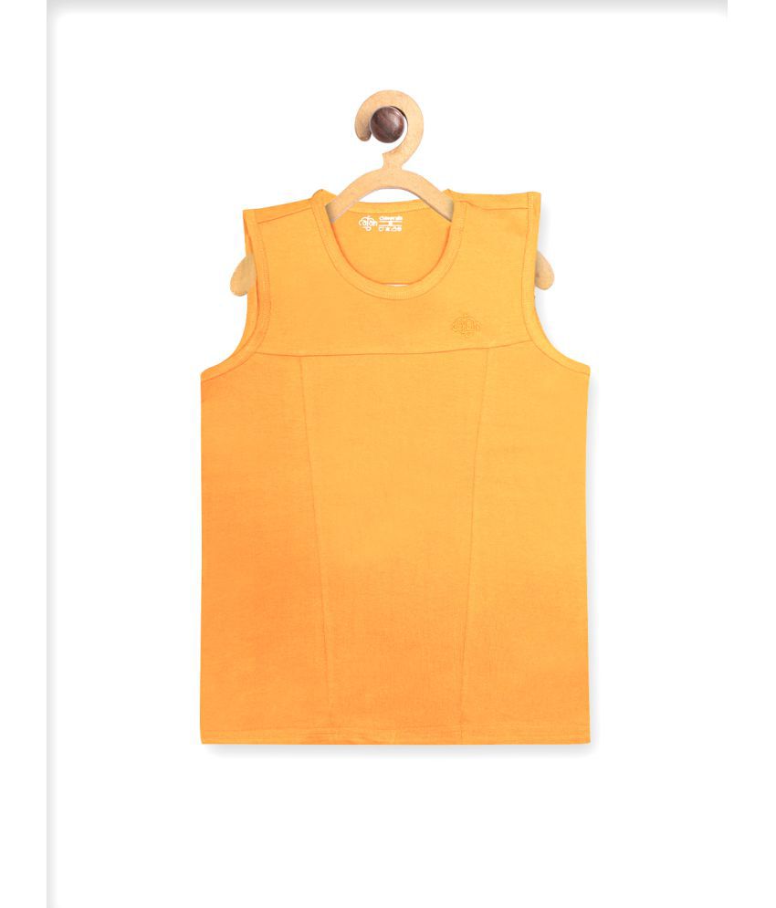 CHIMPRALA - Mustard Cotton Boy's T-Shirt ( Pack of 1 )