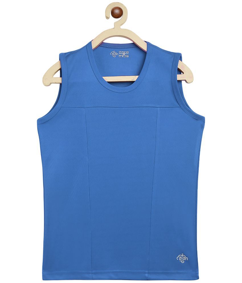 CHIMPRALA - Sky Blue Polyester Boy's T-Shirt ( Pack of 1 )