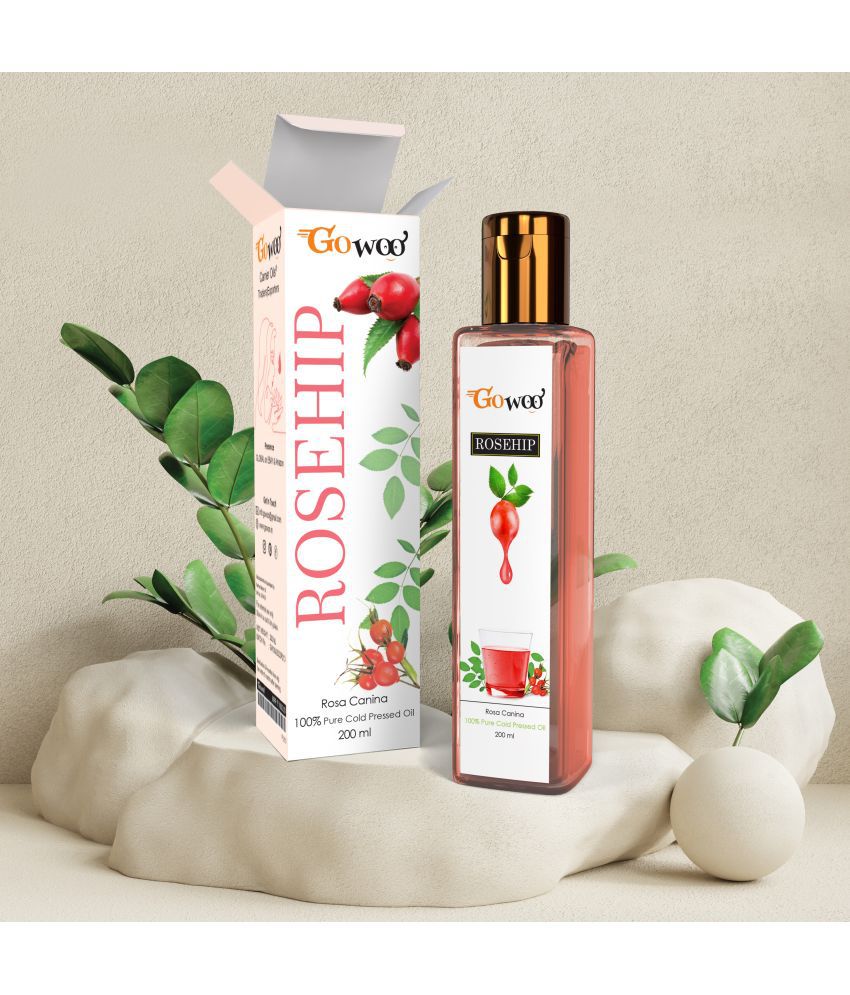     			GO WOO 100% Pure rosehip seed carrier oil dry skin (200 ml)