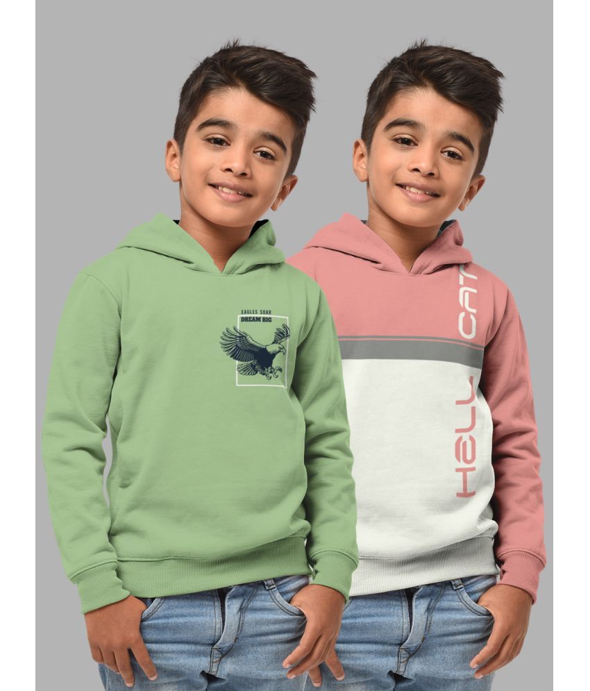     			HELLCAT Pack of 2 Boys Cotton Blend Sweatshirt ( Multi Color )