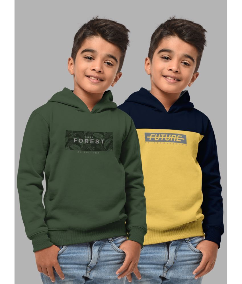     			HELLCAT Pack of 2 Boys Cotton Blend Sweatshirt ( Multicolor1 )