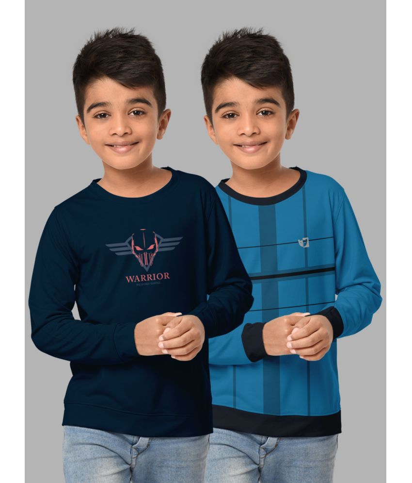     			HELLCAT Pack of 2 Boys Cotton Blend Sweatshirt ( Multi Color )