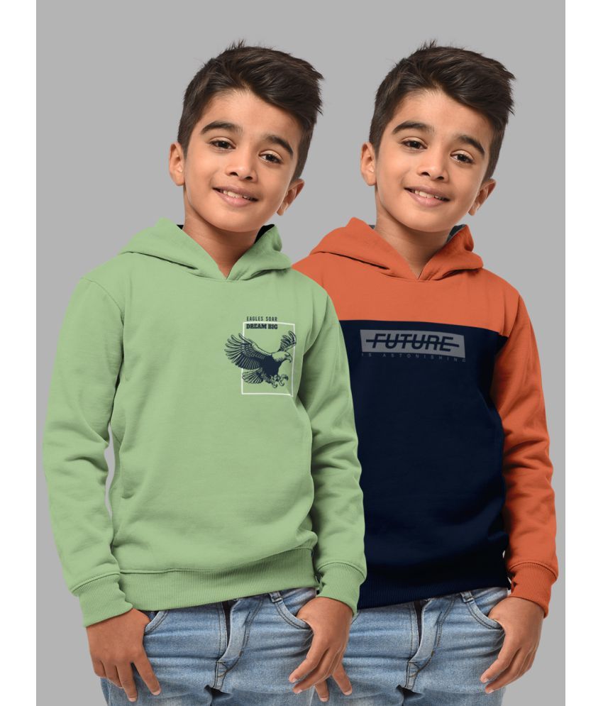     			HELLCAT Pack of 2 Boys Cotton Blend Sweatshirt ( Multi Color )