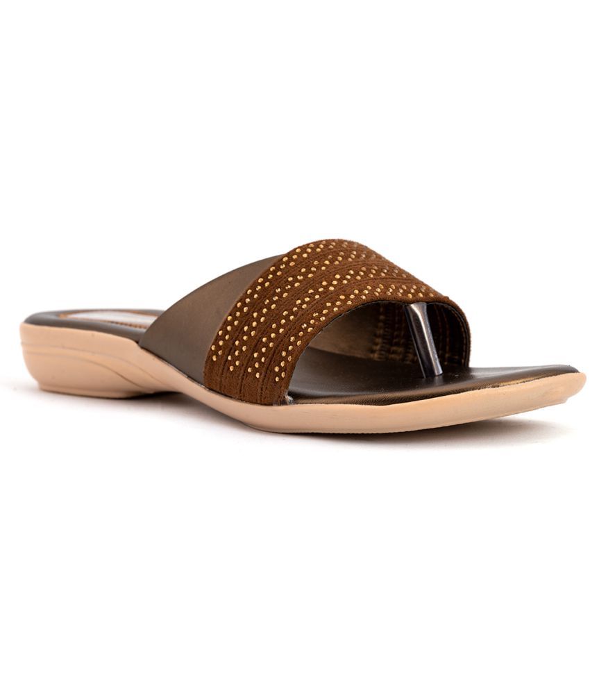     			Khadim's - Brown Women's Flats