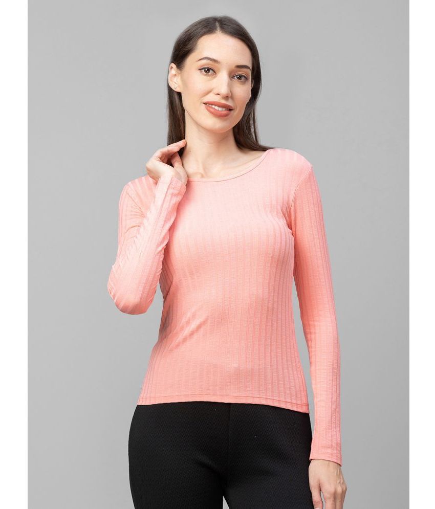     			Globus - Pink Viscose Slim Fit Women's T-Shirt ( Pack of 1 )