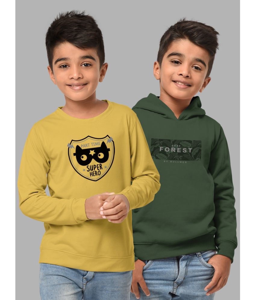     			HELLCAT Pack of 2 Boys Cotton Blend Sweatshirt ( Multicolor2 )