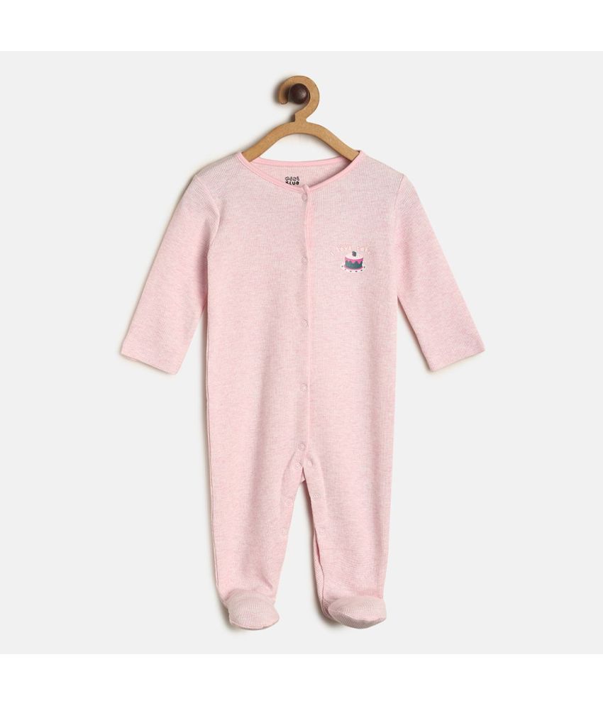     			MINI KLUB - Multi Color Cotton Sleepsuit For Baby Girl ( Pack Of 1 )