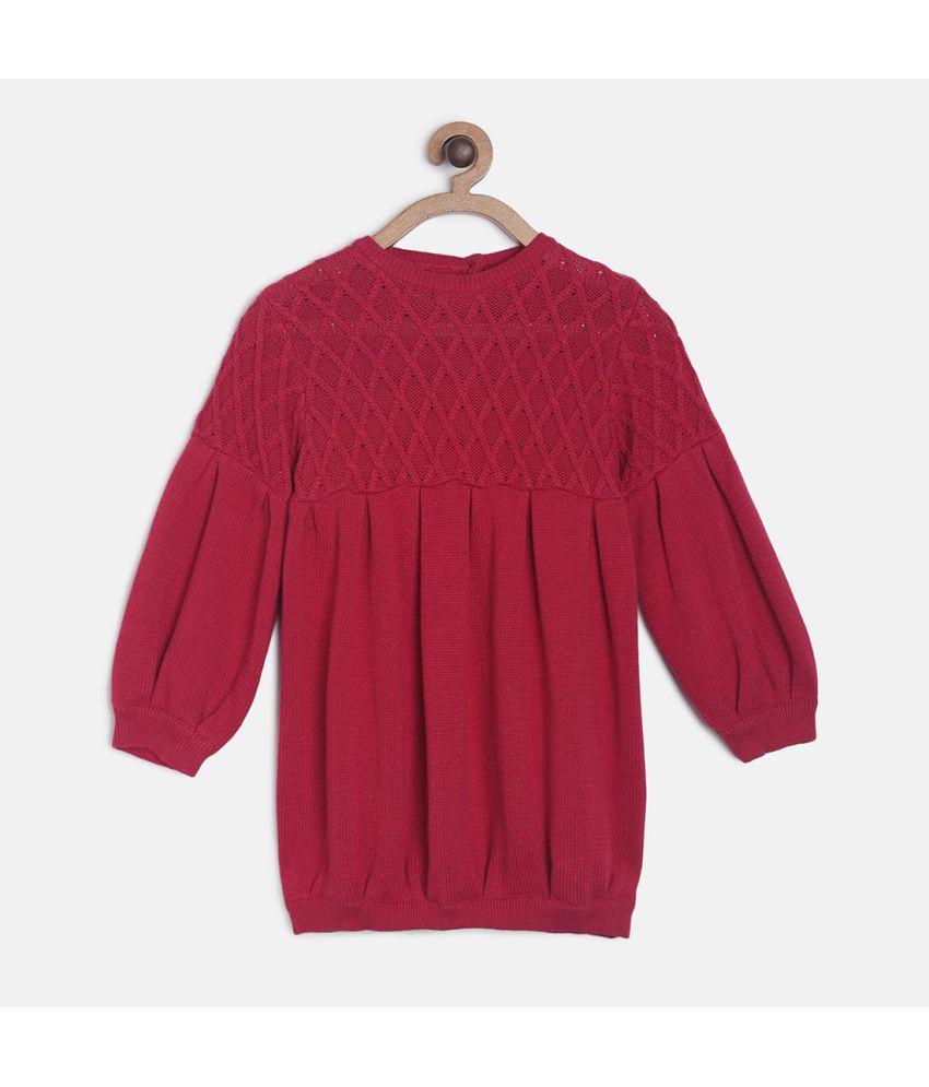     			MINIKLUB Baby Girl Red Sweater Pack Of 1