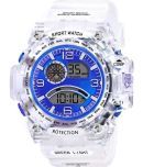 Renaissance Traders - White PU Digital Men's Watch