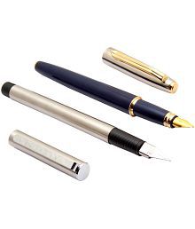 Srpc Set Of Vsign Stride And Jinhao 65 Stainless Steel Fountain Pens Fine Nib