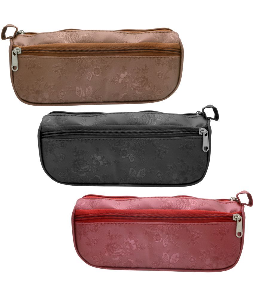     			3 Pieces Pencil Box Pouch Cases