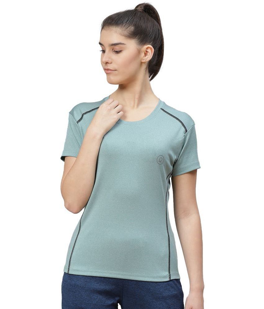     			Chkokko Green Polyester Tees - Single