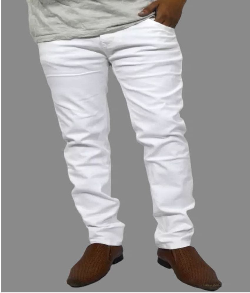     			Lawson - White Denim Slim Fit Men's Jeans ( Pack of 1 )