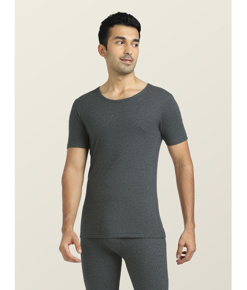     			XYXX Cotton Men's Thermal Tops ( Grey ) XYTHEHST03