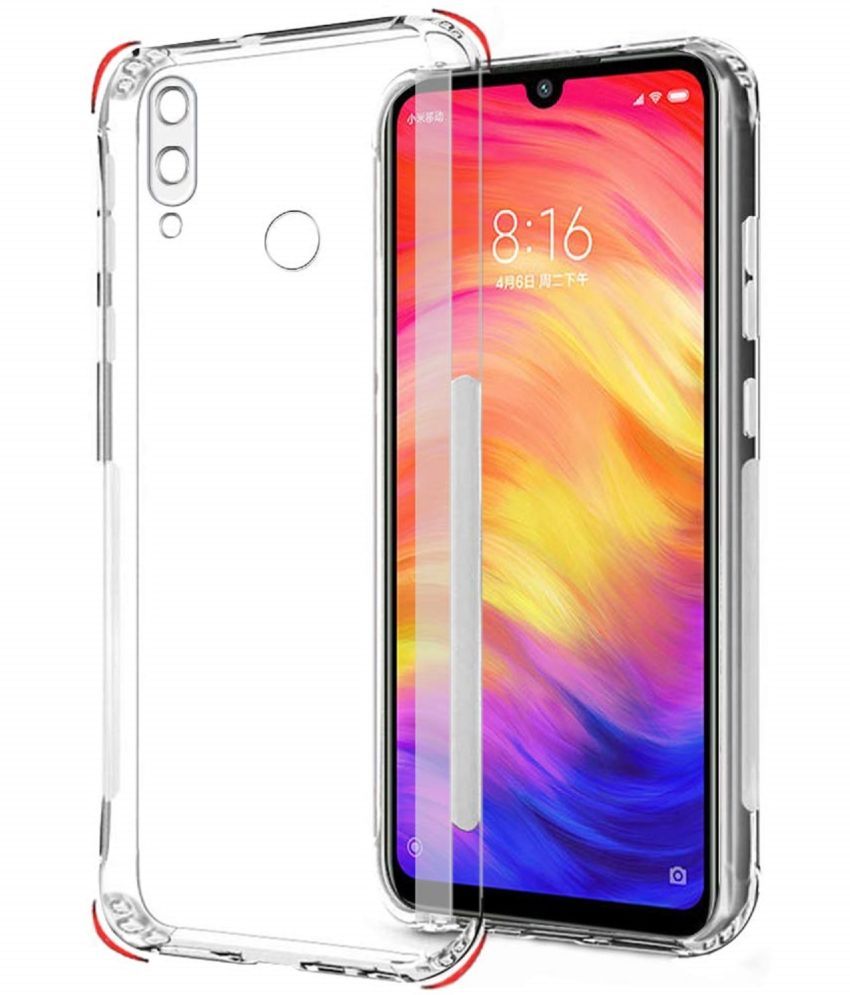     			Case Vault Covers - Transparent Silicon Silicon Soft cases Compatible For Xiaomi Redmi Note 7 Pro ( Pack of 3 )