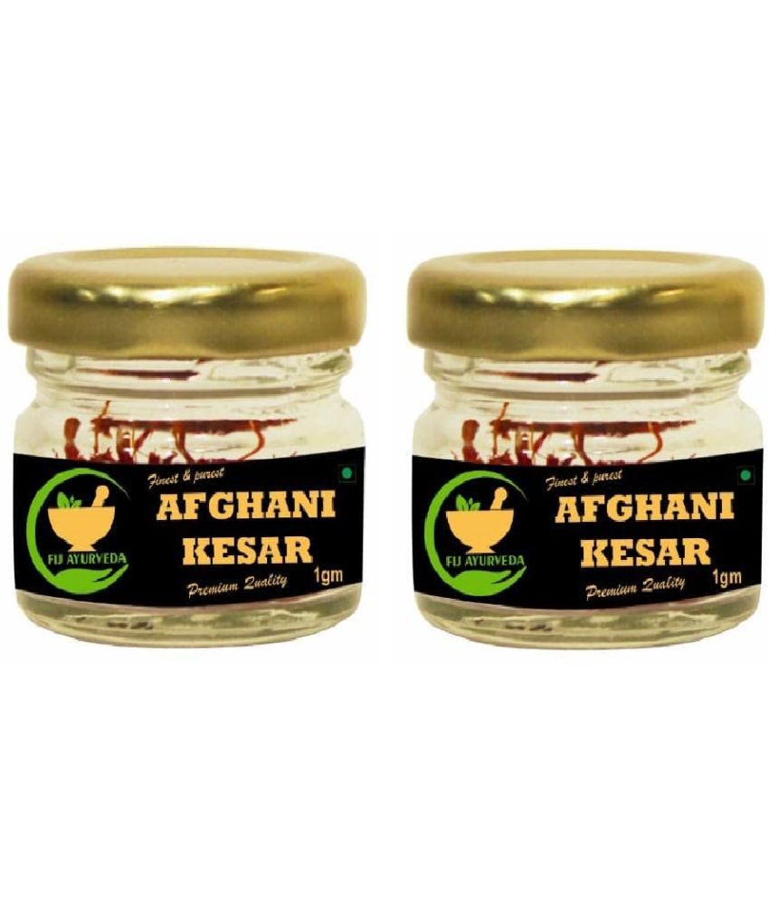     			FIJ AYURVEDA Natural & Finest A++ Grade Afghani Kesar Thread Saffron/ Keshar 2 gm