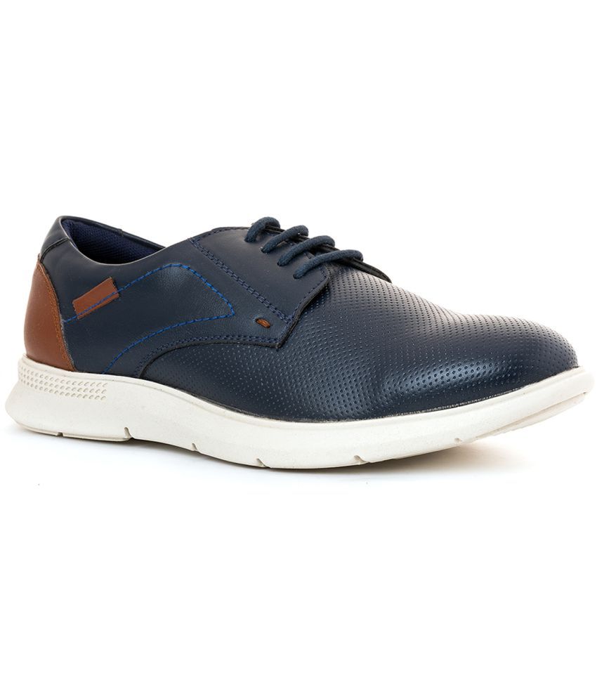     			Khadim's - Navy Blue Men's Sneakers