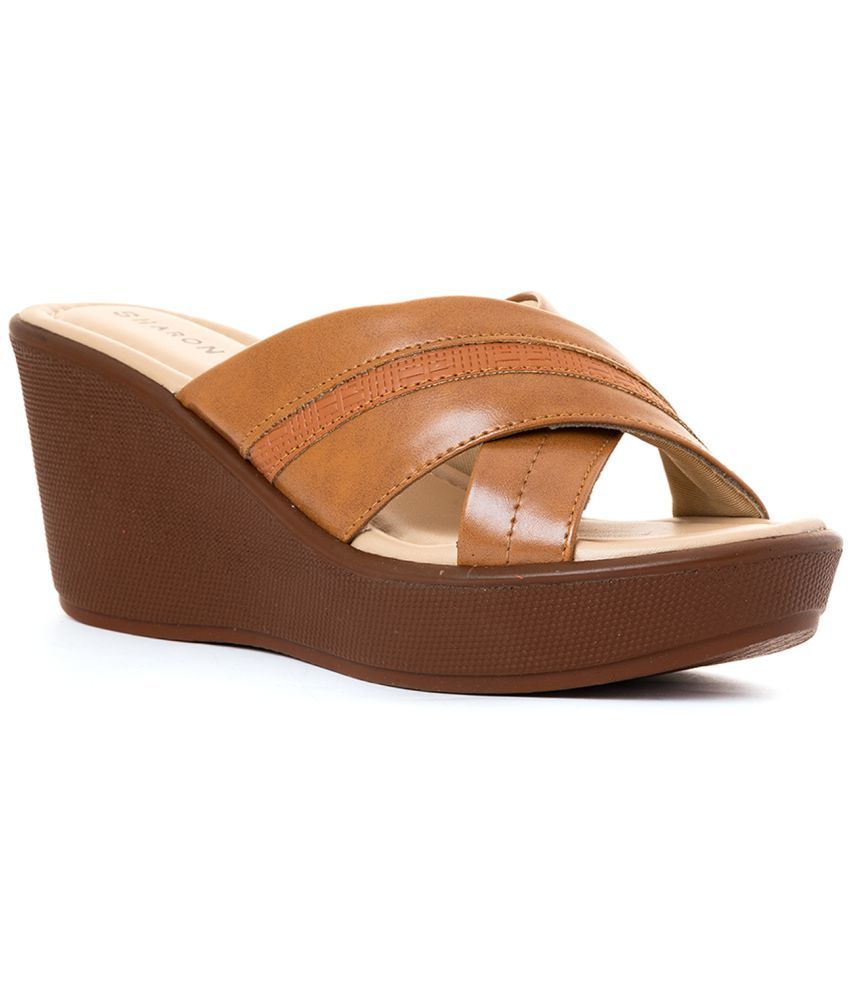     			Khadim's - Tan Women's Slip On Heels