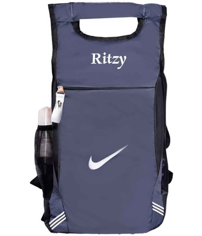     			Ritzy 22 Ltrs Grey Polyester College Bag