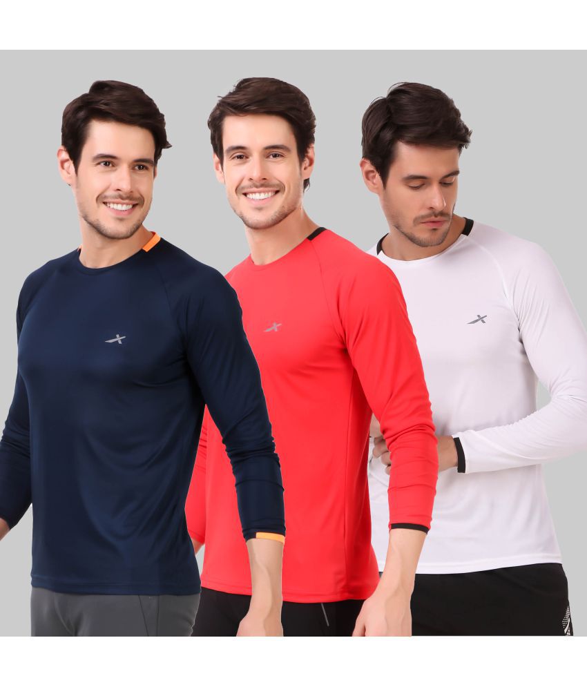     			Vector X - Multicolor Polyester Regular Fit Men's Sports T-Shirt ( Pack of 3 )