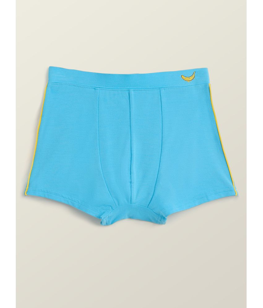     			XY Life - Blue Cotton Boys Trunks ( Pack of 1 )