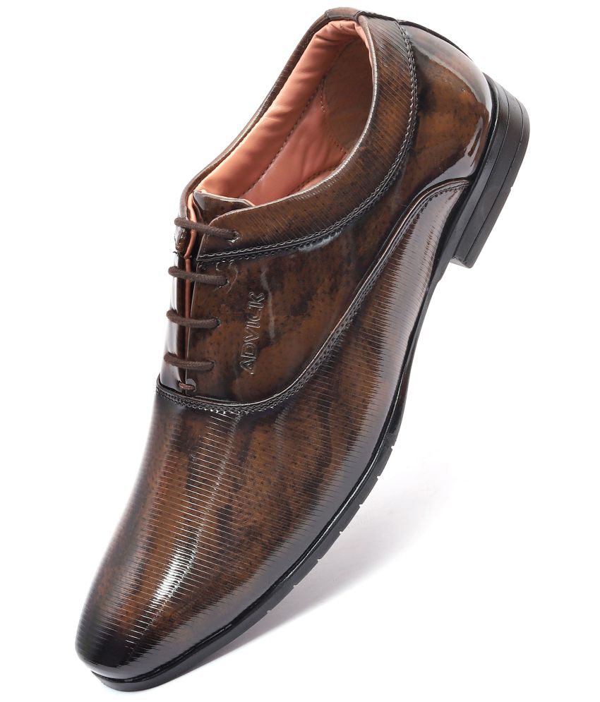 Advick - Brown Men's Derby Formal Shoes
