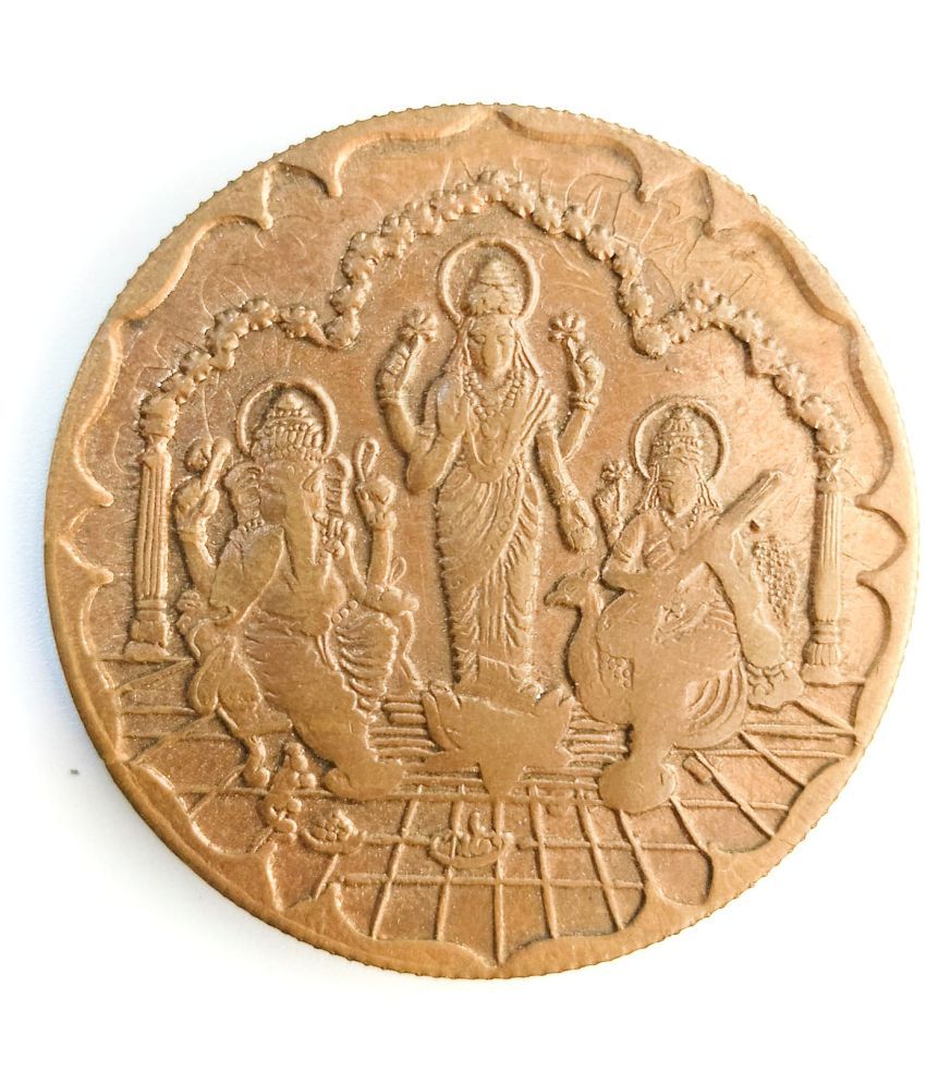     			COINS GOODLUCK - Lord Laxmi Saraswati Ganesh Ji Gift Coin 1 Numismatic Coins