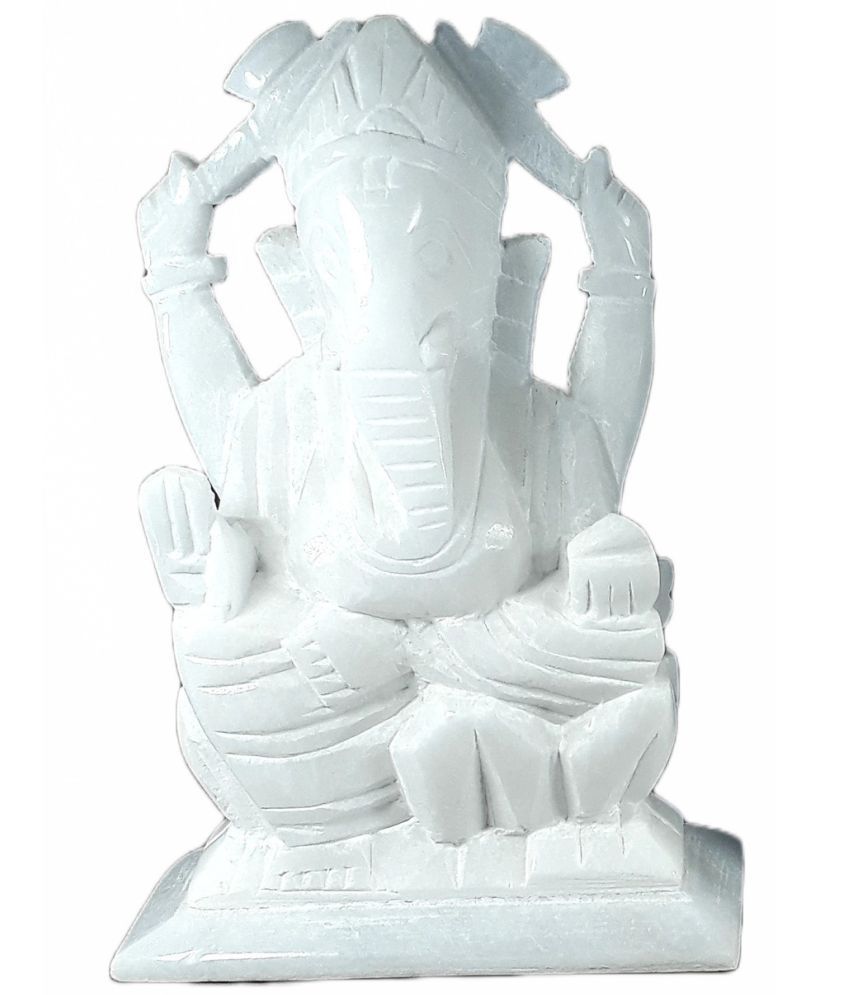     			KRAFT CLOUDS - Marble Lord Ganesha 12 cm Idol