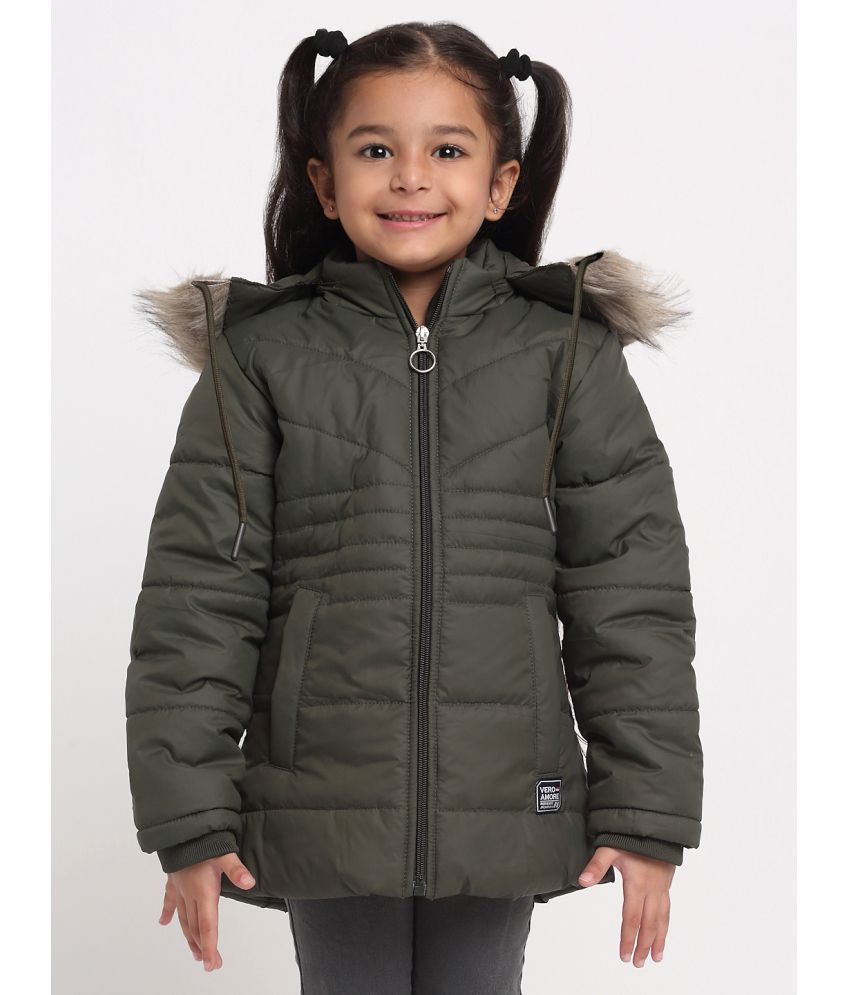 VERO AMORE - Green Polyester Girl's Quilted & Bomber ( Pack of 1 )