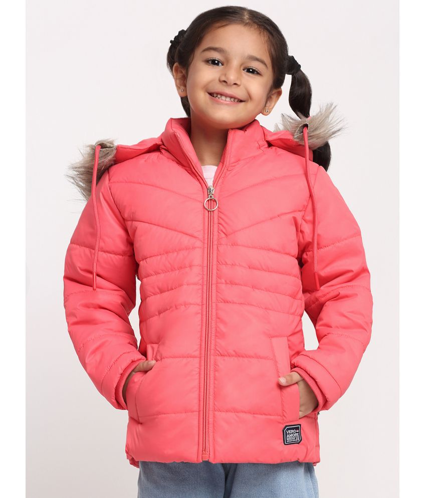     			VERO AMORE - Pink Polyester Girl's Quilted & Bomber ( Pack of 1 )
