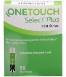 Onetouch Select Plus Blood Glucose Test Strips - 50 Strips (Pack of 1)