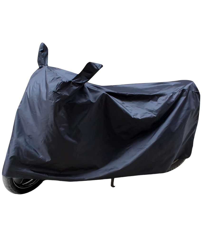     			AutoRetail - Dust Proof Two Wheeler Polyster Cover With (Mirror Pocket) for Honda Activa Black (pack of 1)