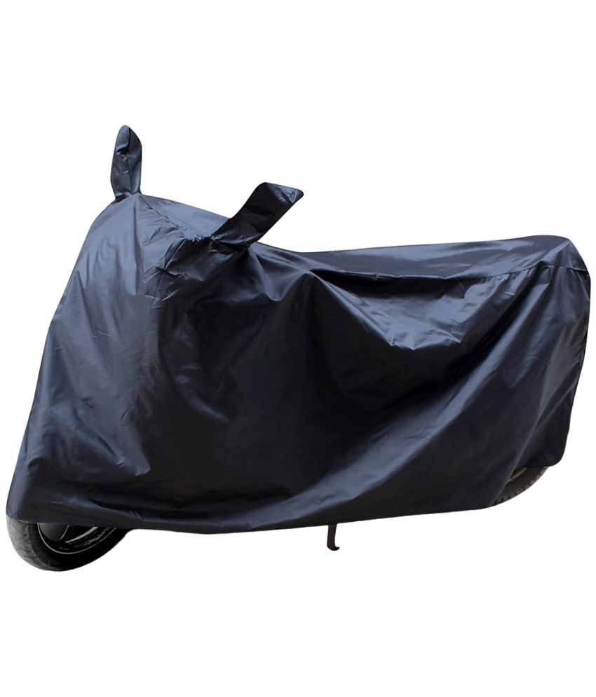     			AutoRetail - Dust Proof Two Wheeler Polyster Cover With (Mirror Pocket) for Suzuki Gixxer SF Black (pack of 1)