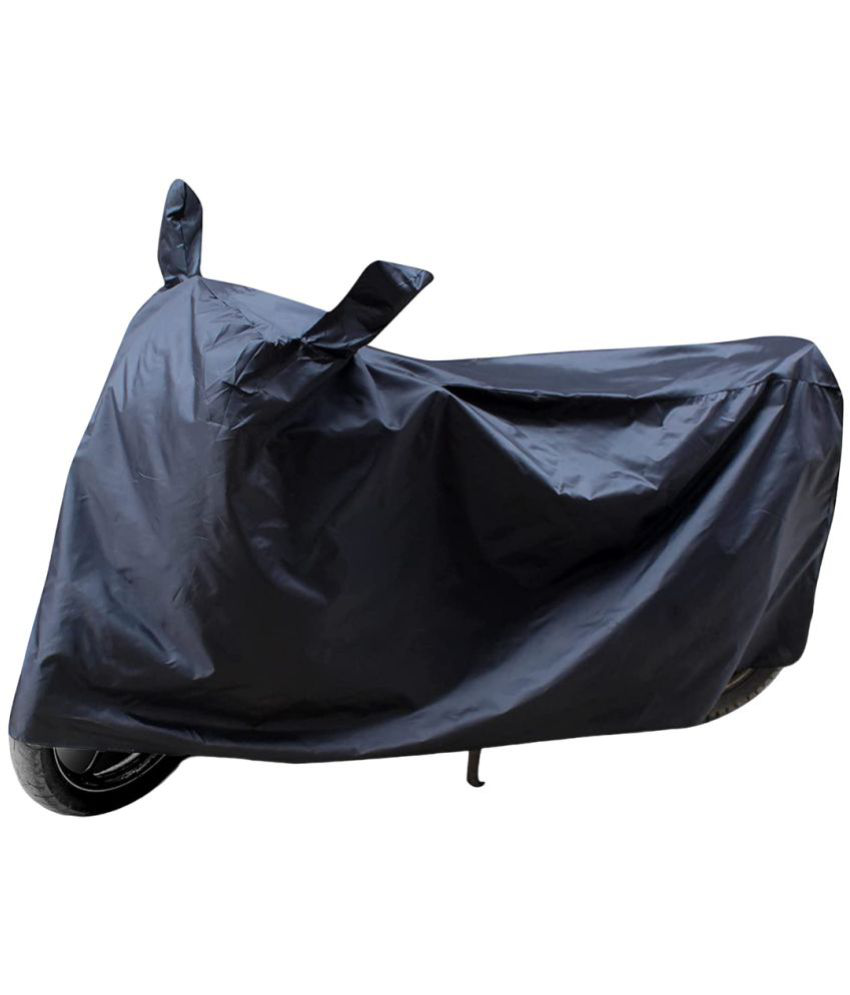    			AutoRetail - Black Dust Proof Two Wheeler Polyster Cover With (Mirror Pocket) for Pleasure ( Pack of 1 )