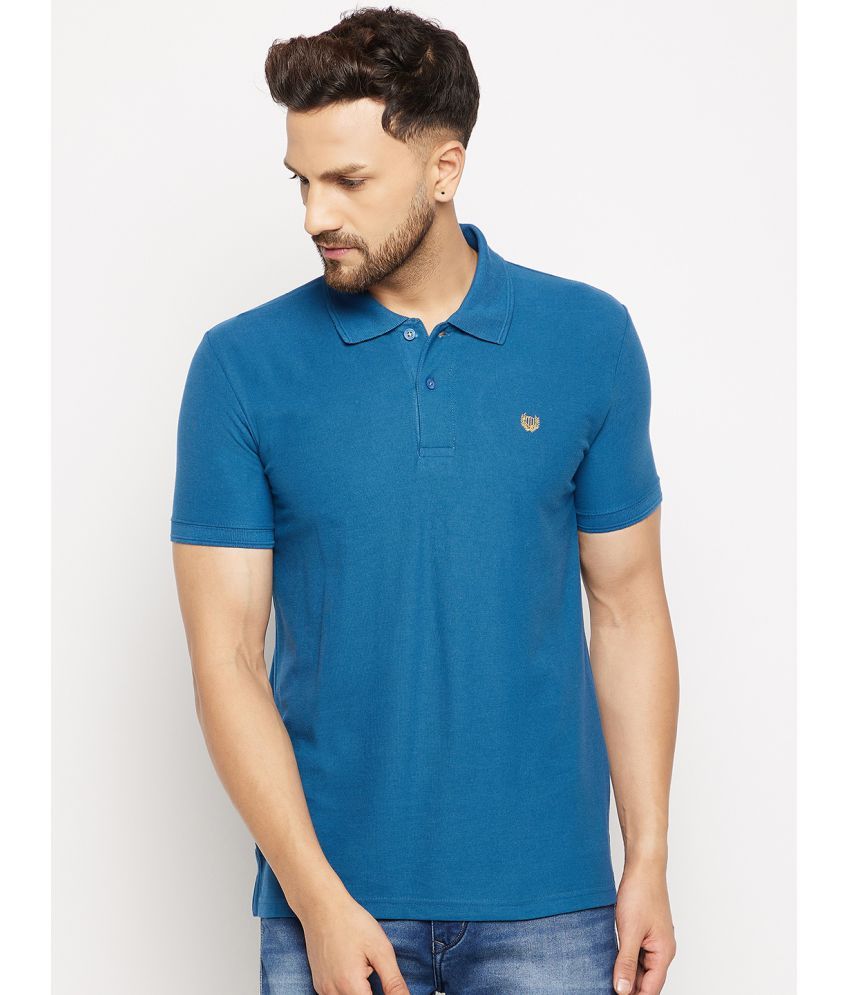     			Duke - Blue Cotton Blend Slim Fit Men's Polo T Shirt ( Pack of 1 )