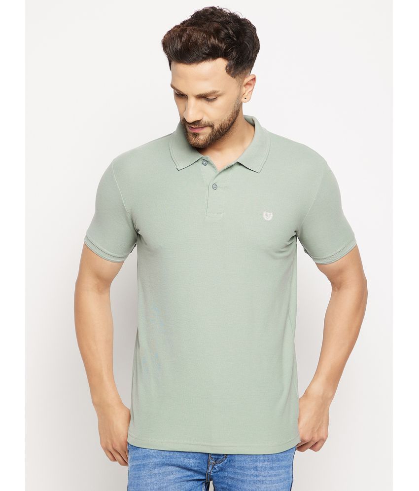     			Duke - Green Cotton Blend Slim Fit Men's Polo T Shirt ( Pack of 1 )