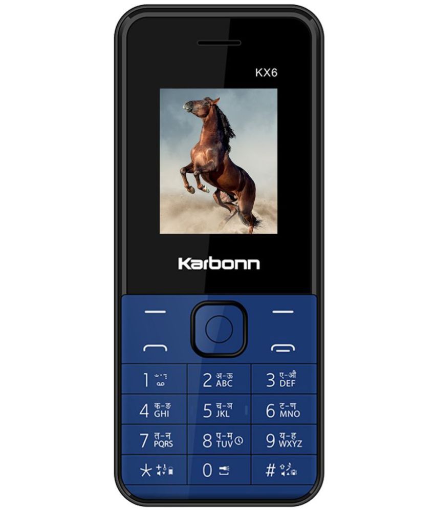     			Karbonn KX6 Dual SIM Feature Phone Black Blue